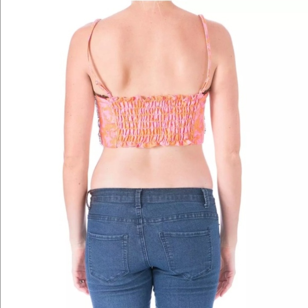Elizabeth and James Candice Linen Bralette Top - Picture 2 of 3